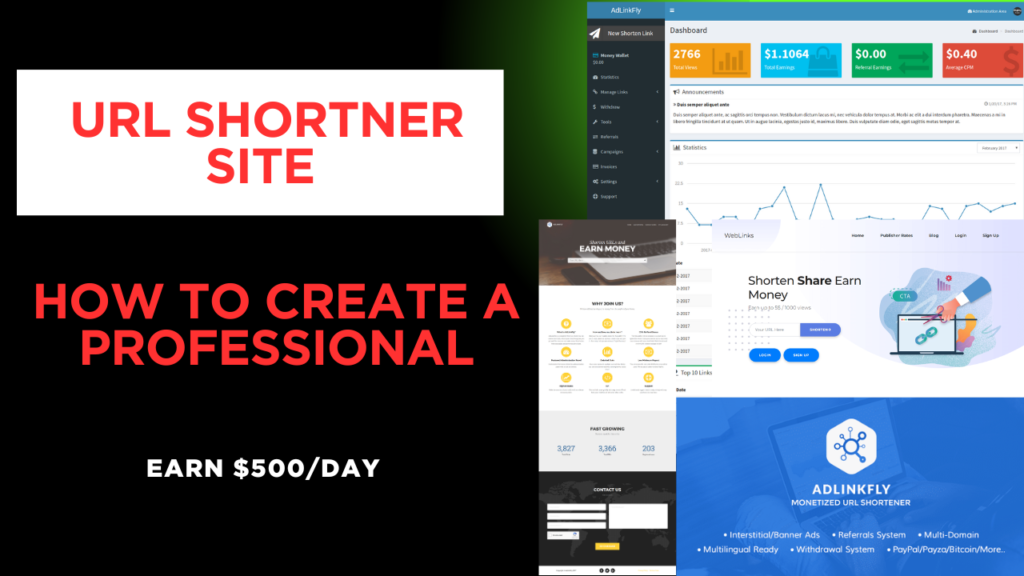 How To Create A Professional Url Shortner Website