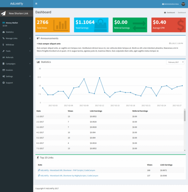 AdLinkFly - Monetized URL Shortener - Image 4